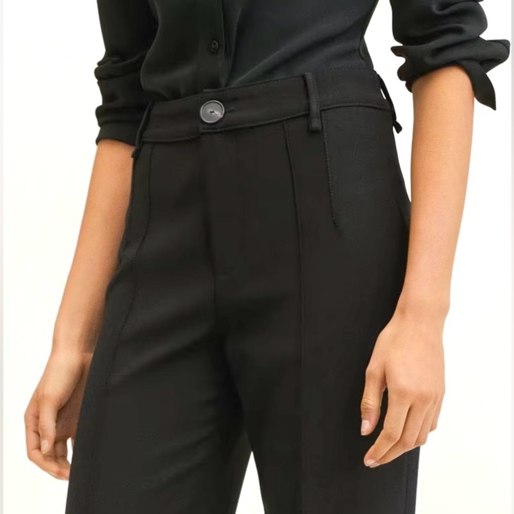 Mango Black Boot Cut Trouser Pants - Picture 8 of 13